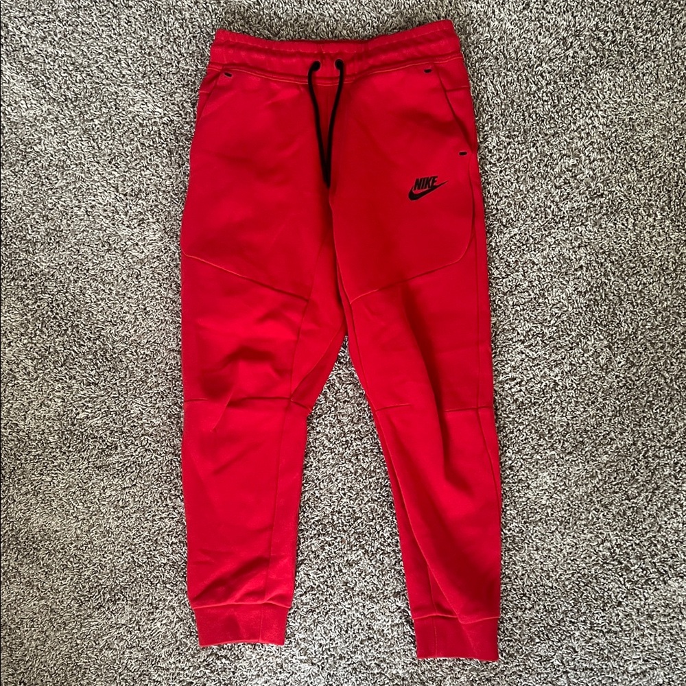 Nike Tech Kids Red Sweatpants